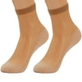 thumbnail image 2 of Women's 10-Pack Sheer Ankle Socks - Anti-Slip Cotton Sole & Reinforced Toe, Fits Shoe Size 5-10, 2 of 9