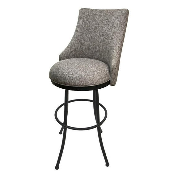Melisima Extra Tall 34" Metal Bar Stool - Majave Grey - Grey