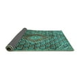 thumbnail image 2 of Ahgly Company Indoor Rectangle Persian Turquoise Blue Traditional Area Rugs, 4' x 6', 2 of 4