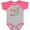 Baseball Heather and Hot Pink, variant on Inktastic Grammy and Papa Love Me Boys or Girls Baby Bodysuit
