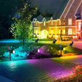 thumbnail image 3 of Lámpara Solar Para Jardin Luz Multicolor Exterior Decoración Estructura Xtellar Negro, 3 of 4