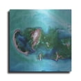 thumbnail image 1 of Luxe Metal Art 'Earth as Art: Caspian Scour,' Metal Wall Art, 36"x36", 1 of 7