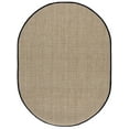 thumbnail image 2 of SAFAVIEH Natural Fiber Arbor Bordered Area Rug, Natural/Black, 6' x 8' Oval - Coastal Design, Natural & Black, Seagrass, Ideal for Entryway, Kitchen, Living Room, Office, 2 of 10
