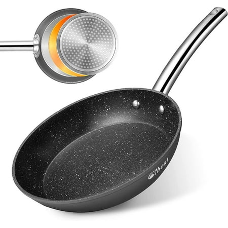 

Frying Pans Nonstick 9.5 Inch Non Stick Skillet Pan with Stainless Steel Handle Pancake Pan Egg Pan Non Toxic pans for Cooking Dishwasher Safe