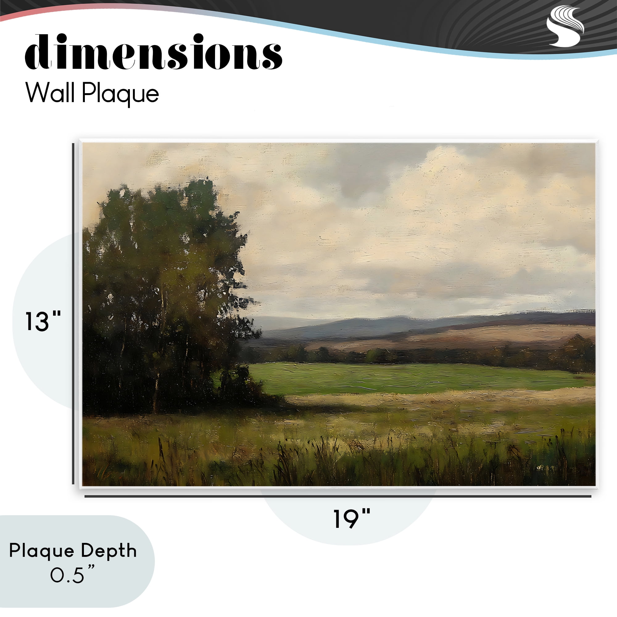 Stupell Industries Hills In The Distance Wall Plaque Art, design by Creative Studio