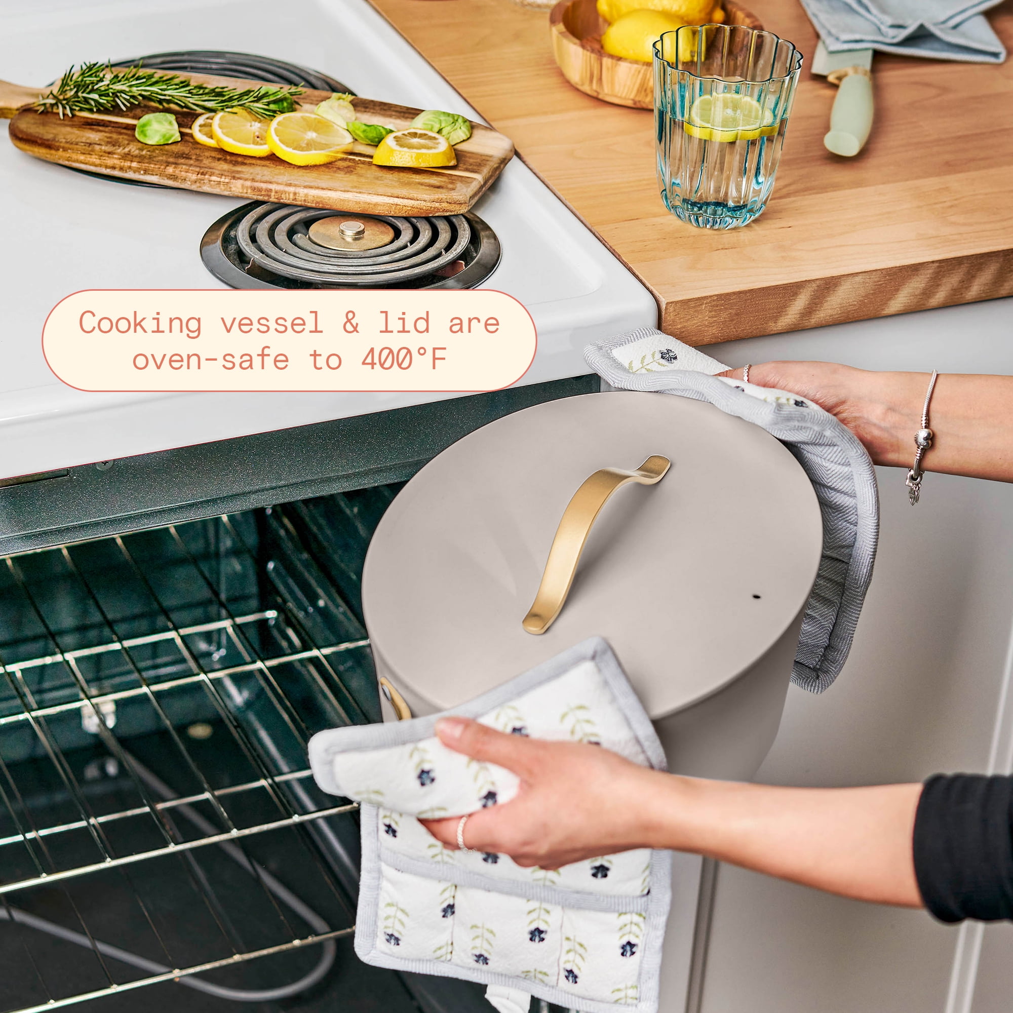 Beautiful 10 in 1, 6 Qt Electric Multi-Cooker, Porcini Taupe by Drew Barrymore
