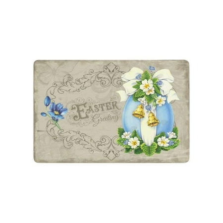 Indoor Home Decor - CADecor Vintage Easter Eggs Door Mat Home Decor, Retro Unique Indoor Outdoor Entrance Doormat 23.6x15.7 Inches