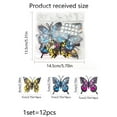 thumbnail image 2 of 24Pcs Halloween Butterfly Wall Sticker Window Decorations Wall Decorations for Home 3D Stickers Halloween Wall Decoration Butterfly Cake Toppers 3D Halloween Wall Sticker Decal, 2 of 8