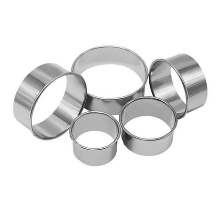 

PAPADA 5 pcs Pastry Tools Biscuits Cutters for Creative Circle-Shape Cake Decoration Tool Gift for Cooking Lover Easy Use Durab