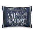 thumbnail image 2 of Creative Products Porch Rules on Blue 14x20 Indoor / Outdoor Pillow, 2 of 3