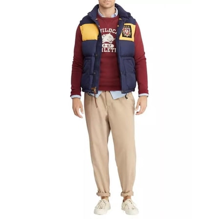 Polo Ralph Lauren Scrub Down Vest Size Large Navy