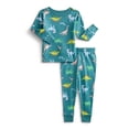 thumbnail image 2 of Wonder Nation Toddler Boys or Girls Cotton Long Sleeve Top and Pants Pajama Set, 6-Piece, Sizes 12M-5T, 2 of 7