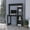 Black#4, variant on Home Office Desks, Desk Wichita, Four Shelves, Light Oak / White Finish, Multicolor Office Desks,Particle Board Computer Desks, Furniture Office Desks & Work Surfaces