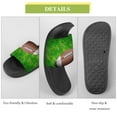 thumbnail image 7 of GZHJMY Stylish Slides for Women Men, American Football Ball on Grass Soft Flexible Slip-on Sandals Slippers, 7 of 7