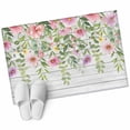 thumbnail image 6 of Colorful Flowers Bathroom Rug Washable 2x3 Entryway Rug Non Slip Spring Leaves Floral Botanical Wood Grain Front Door Mat Low Pile Indoor Doormat Throw Floor Carpet for Kitchen Bedroom Entrance, 6 of 8
