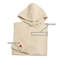 thumbnail image 5 of Holzkary Hoodies for Women Oversized Sweatshirts Initial On Sleeve Anniversary Year Hoodie Valentines Day Fall Fashion Outfits 2025 Casual Sweaters Tops Workout Winter Clothes Beige L, 5 of 5