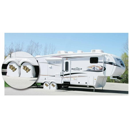 Florida Tire Shade - Central Florida RV Tire Shade with Golden Knights Logo White Size: Universal Small - 28.5 x 8 Inch