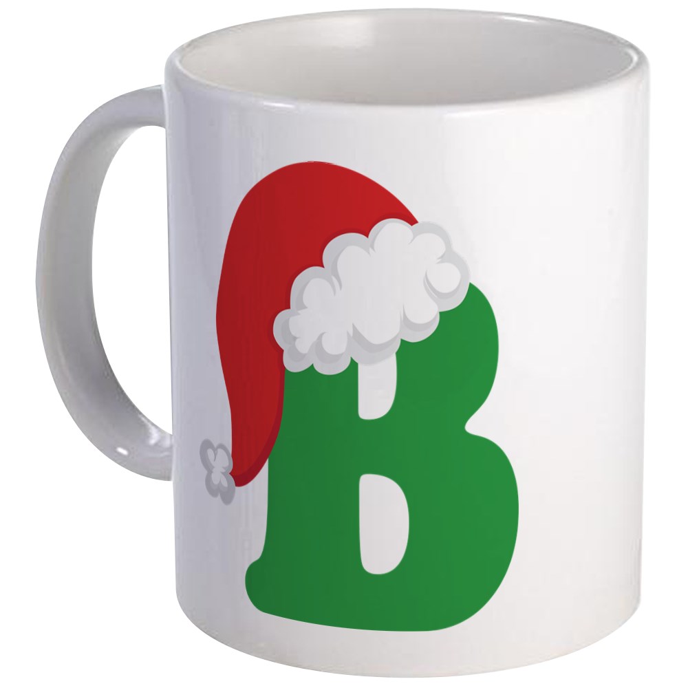 CafePress Christmas Letter B Alphabet Mug Unique Coffee Mug, Coffee