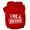 Red, variant on Pet, Dog Cat Hoodie Screen Printed, "Like A Boss"