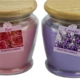 thumbnail image 3 of Garden Delights 12 oz. Jar Candle Set – Rose & Lavender Scented Candles, 3 of 5