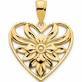 thumbnail image 1 of 14K Yellow Gold 14Ky Fancy Heart Pendant Made In United States -Jewelry By Sweet Pea, 1 of 7