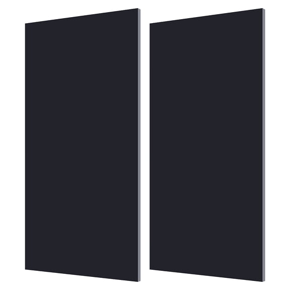 2Pcs HDPE Plastic Sheet 1/4 Inch Thick Black High Density Polyethylene Sheets 12x6 Inch Hard Hdpe Polyethylene Sheet Board
