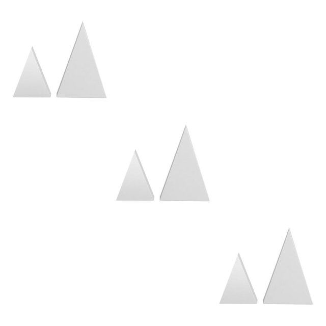Naiovety Bloque de espuma para fotografía geométrica 3D, adornos para fotografía, decoración del hogar, 2 uds., Triangular blanco Type1 NO1 Naiovety CBP148105