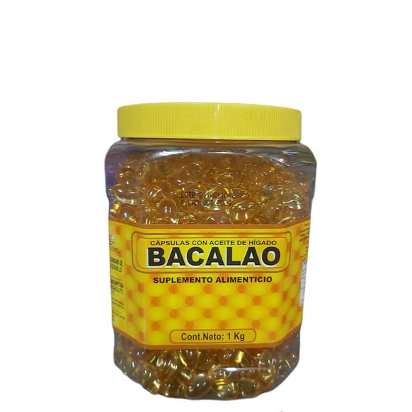 Bacalao 1 kg caps con aceite de higado Centro botanico azteca Bote