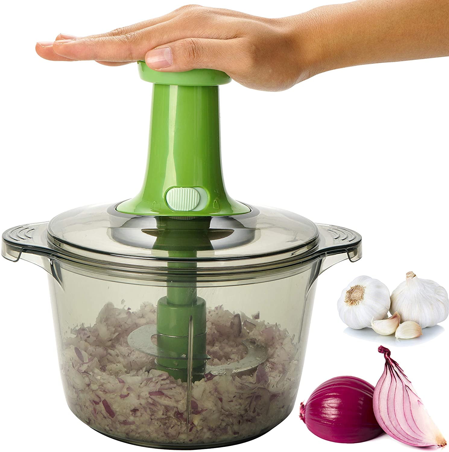Nuts Vegetables Onions,Salad Manual Food Chopper Processor for Fruits Herbs 