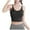 Black, variant on WRKEKC Seamless Bras for Women, Wireless Bras for Women, Women's Fine Shoulder Mesh Camisole Gathered Back Sports Bra