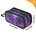 thumbnail image 4 of FORMRS Pencil Case with 3 Compartments Zipper Pouch, Elementary School Level and up, Green Digital Art, 4 of 8