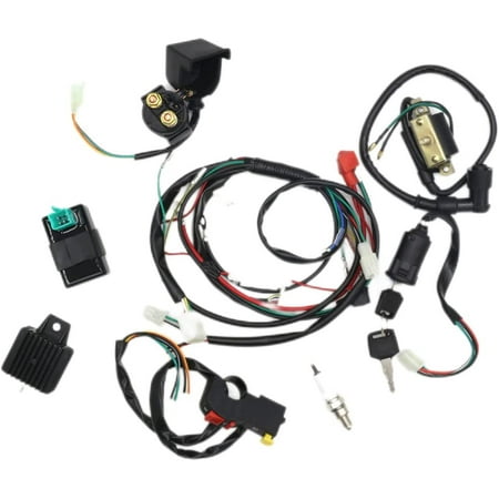Complete Electrical All Wiring Harness Kit Cdi Compatible 50cc 70cc