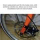 thumbnail image 5 of Greeniant Adaptador de freno de bicicleta de alta resistencia Adaptador de freno de disco delantero negro de metal Bicicleta de carretera Freno de disco de Ciclismo 22 mm Greeniant OD010448-01, 5 of 6