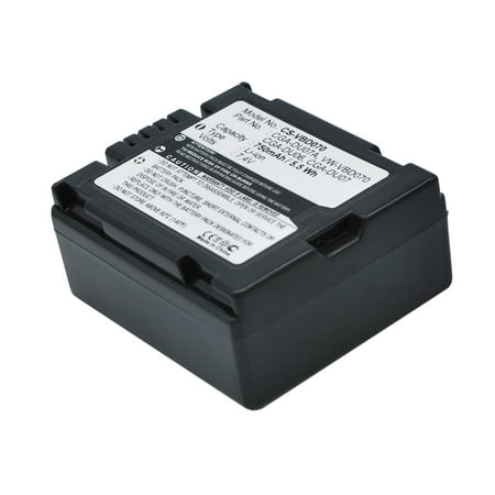 Replacement Battery for Panasonic VDR-D310 VDR-D310EB-S VDR-D310EG-S VDR-D310E-S VDR-D400 VDR-M30 VDR-M30K VDR-M50 VDR-M50EG-S VDR-M50PP 750mAh