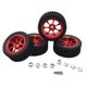 thumbnail image 1 of Ruedas y neumáticos RC CUTICAT 4 piezas para coche 1/14 DIY modificado rojo, 1 of 8