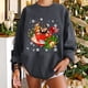 thumbnail image 2 of Sudaderas Navideñas Para Mujer Invierno Navidad Perro Impresión Clásica Jersey Suelto Tops Odeerbi ODB208738, 2 of 6