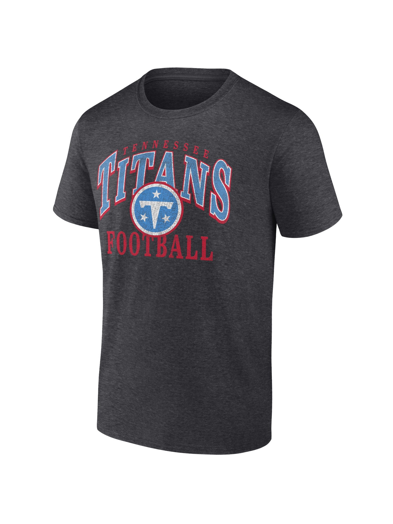 NFL Tennessee Titans Men's Cotton Charcoal Heather Short Sleeve T-Shirt