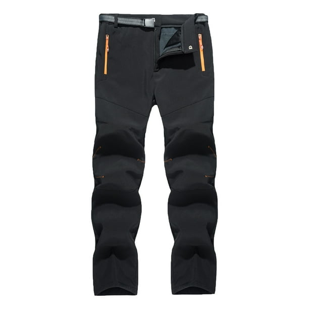 FAIRYRAIN Pantaloni Softshell Bambino Impermeabili – Fodera In Pile, Vita Elastica, Antivento, Per Trekking, Sci, Escursioni (Taglie Da 110 A 170) - 2