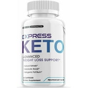 (1 Pack) Express Keto - Supplement for Weight Loss - Energy & Focus Boosting Dietary Supplements for Weight Management & Metabolism - Advanced Fat Burn Raspberry Ketones Pills - 60 Capsules