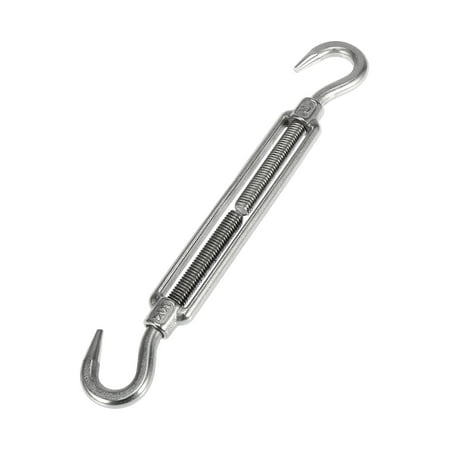 

M8x1.25 Car 304 Stainless Steel Hook and Hook Turnbuckle Wire Rope Tension Replacement