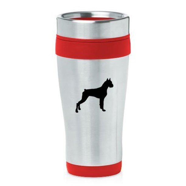 Red 16oz Insulated Stainless Steel Travel Mug Z1712 Boxer Mip Walmart Com Walmart Com