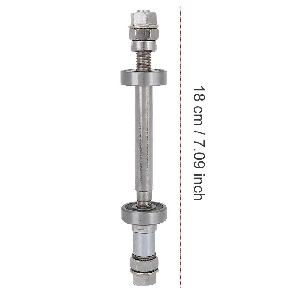 Metal Bicycle Wheel Hub Axle Front Rear Solid Shaft Lever Bike Repair Accessory