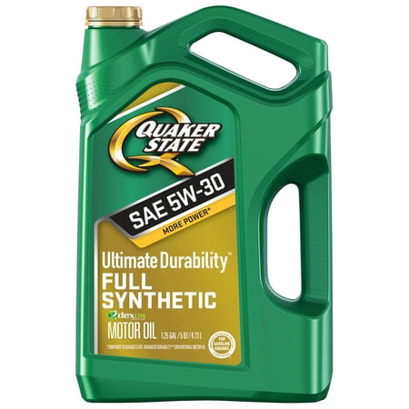 (6 Pack) Quaker State Ultimate Durability 5W-30 Dexos Full Synthetic Motor, 5 qt