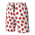 thumbnail image 2 of Yiaed Cartoon Strawberry Print Men's Swim Trunks with Lining Quick Dry Sports Shorts Beach Shorts Boardshorts-Medium, 2 of 5