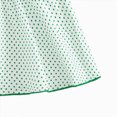thumbnail image 6 of HCNTES Toddler Baby Girl Valentines Outfit Cute St Patricks Day Clothes Plaid Long Sleeves Ruffle Bow Clover Spring Dress, 6 of 6