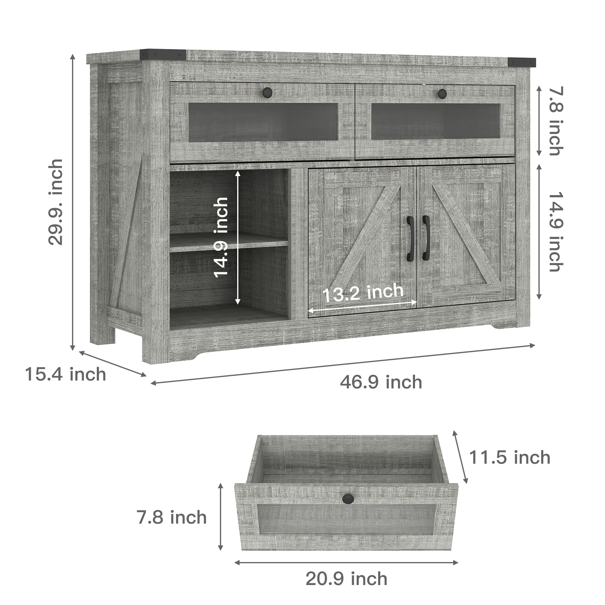 YYAo Rustic Wooden Chest of Drawers, 55" TV Stand Dresser with LED Light and USB Outlets, Organizer Storage Cabinet for Bedroom, Hallway, Entryway, Gray YYAo Rustic Wooden Chest of Drawers, 55" TV Stand Dresser with LED Light and USB Outlets, Organizer Storage Cabinet for Bedroom, Hallway, Entryway, Gray