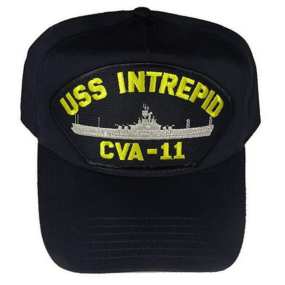 USS INTREPID CVA-11 HAT CAP NAVY SHIP ESSEX CLASS AIRCRAFT CARRIER FIGHTING I