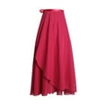 thumbnail image 2 of Mother's Day Gifts 50% off Women Wrap Skirt Ladies Long Skirts Chiffon Dance Sheer Skirt Summer Beach High Waisted Skirts Wine, 2 of 7