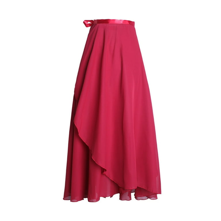 Jinhomg Wedding Skirts for Women 2025 Fashion Wrap Chiffon Maxi