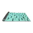 thumbnail image 2 of Ahgly Company Indoor Rectangle Solid Light Blue Modern Area Rugs, 7' x 10', 2 of 4